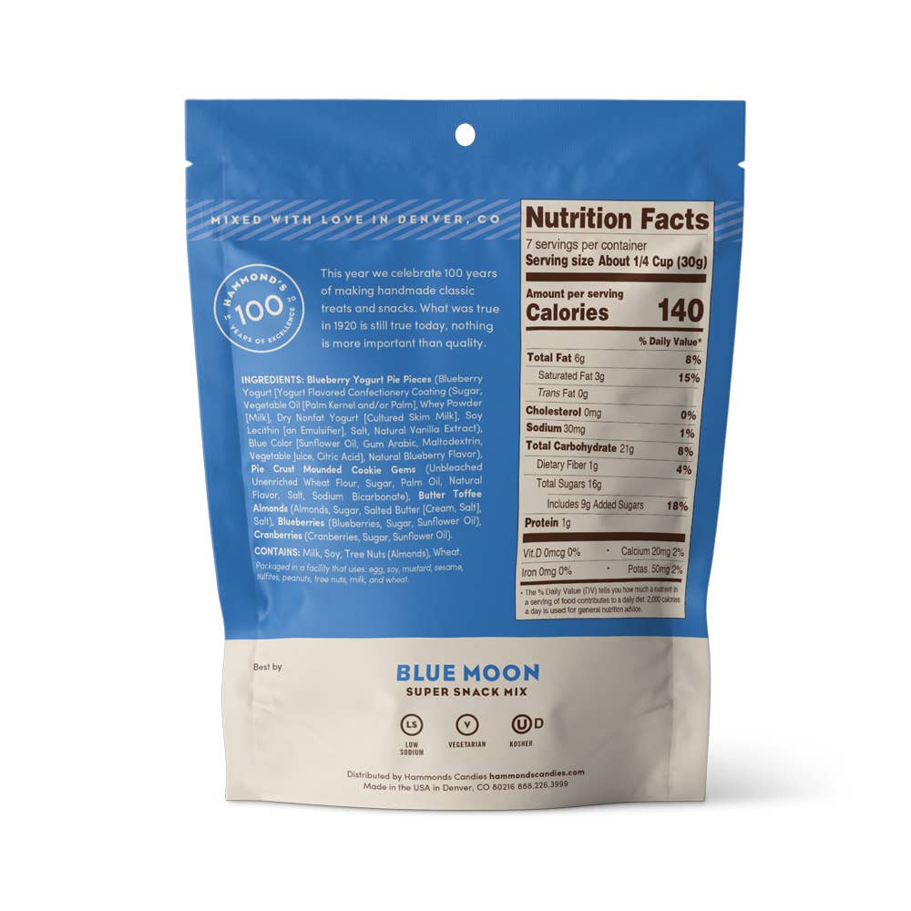 Snack / Trail Mix - Blue Moon - Blueberry & Yogurt - 7.5 oz