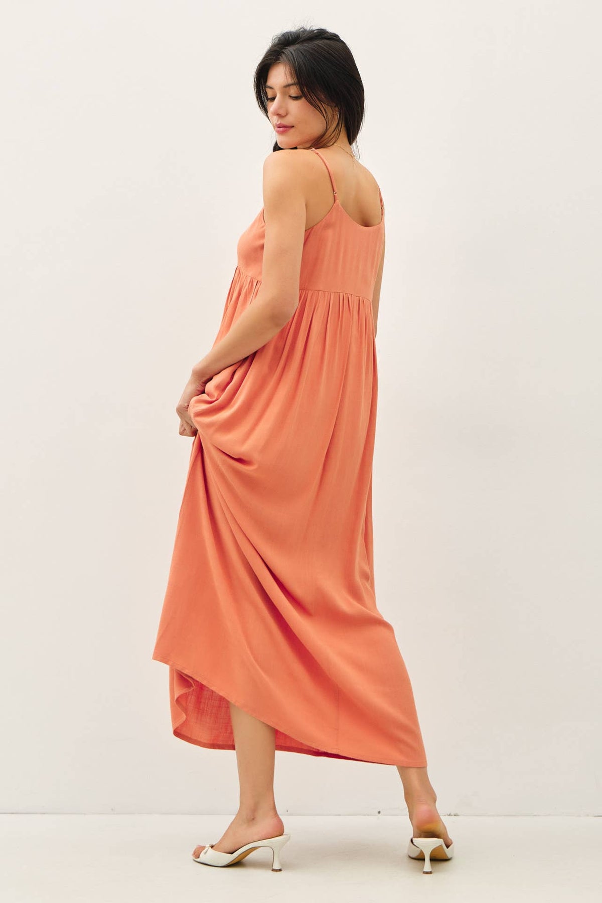 BREEZY BABY DOLL MAXI DRESS