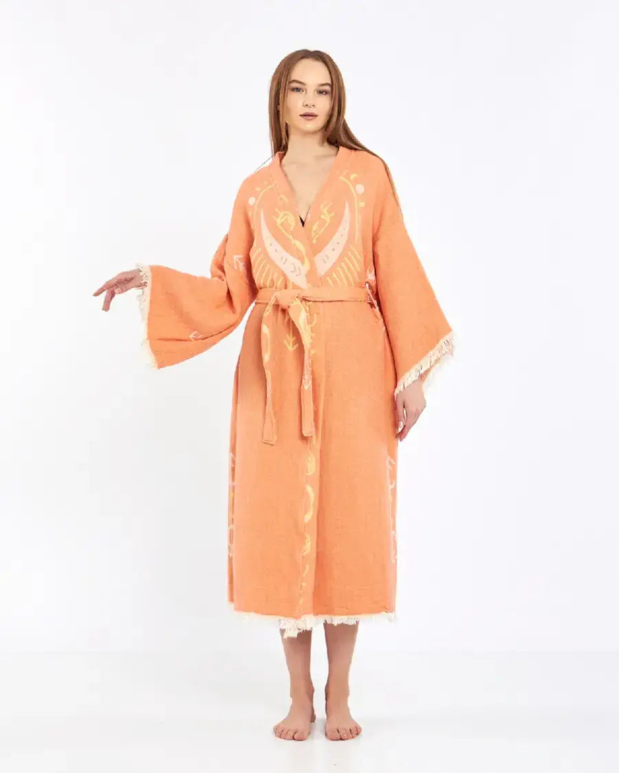 Evil Eye Kimono, Jacquard Kimono, Festival Kaftan Kimono