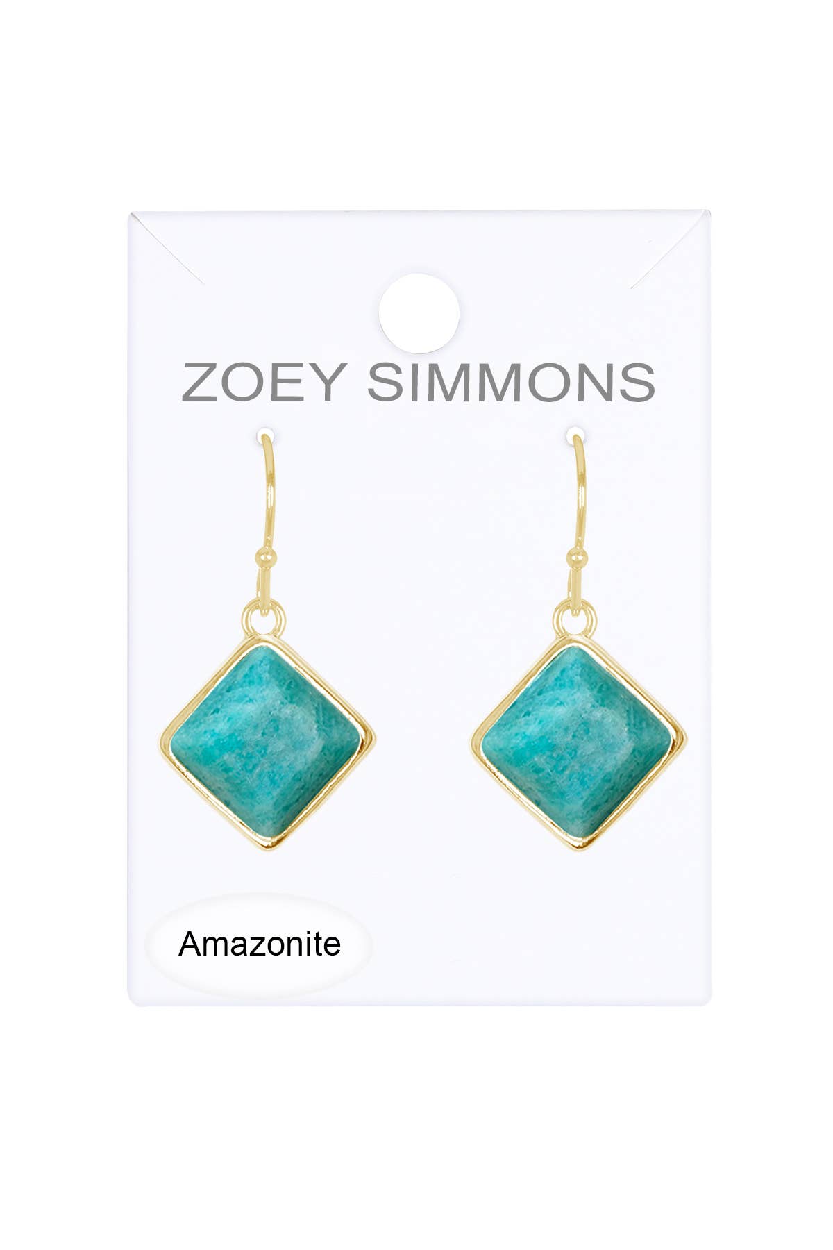 Amazonite Rachel Drop Earrings - GP