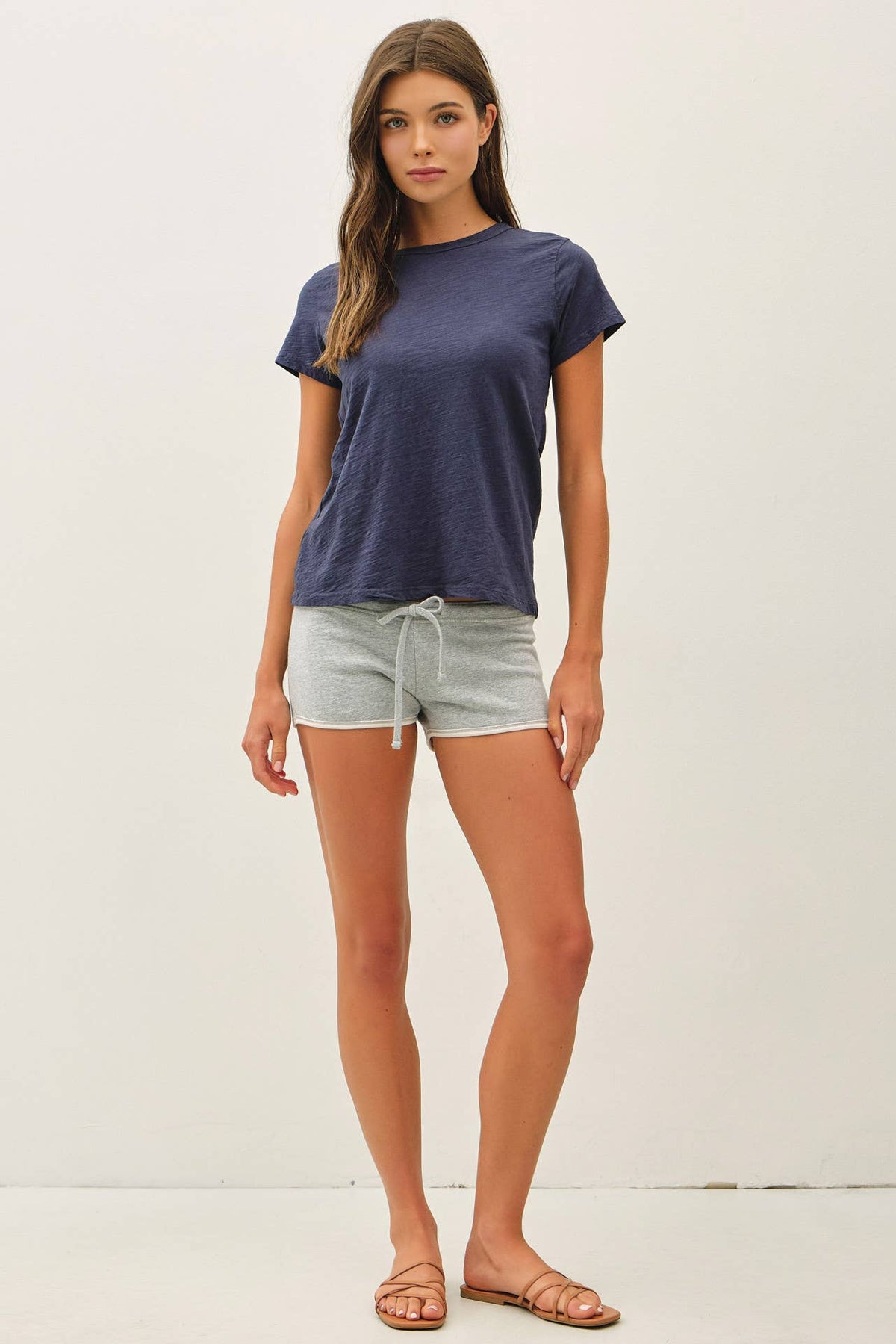 NEW SHADE-GARMENT DYED COTTON SLUB TEE