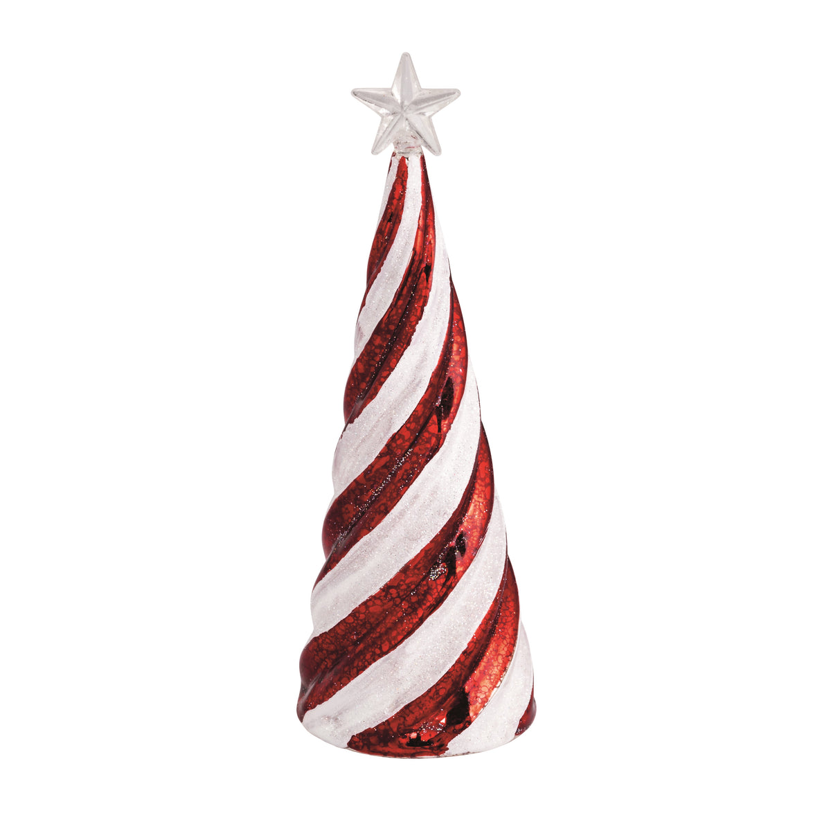 Med Candy Cane Glass Tree