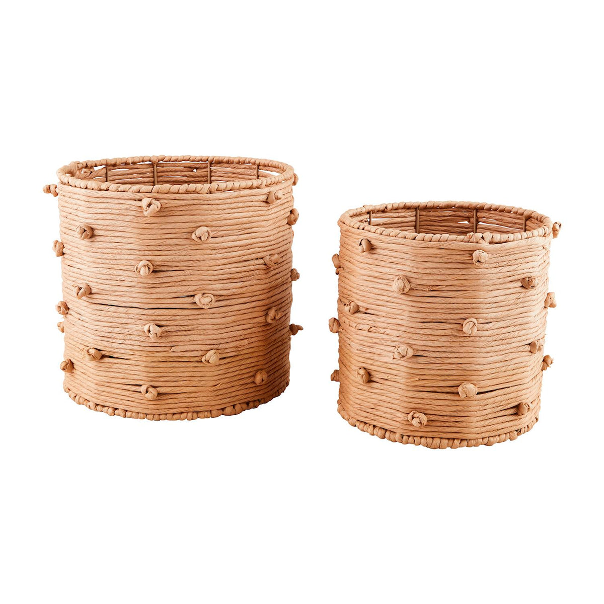 Natural Knot Rope Basket - 2 Sizes