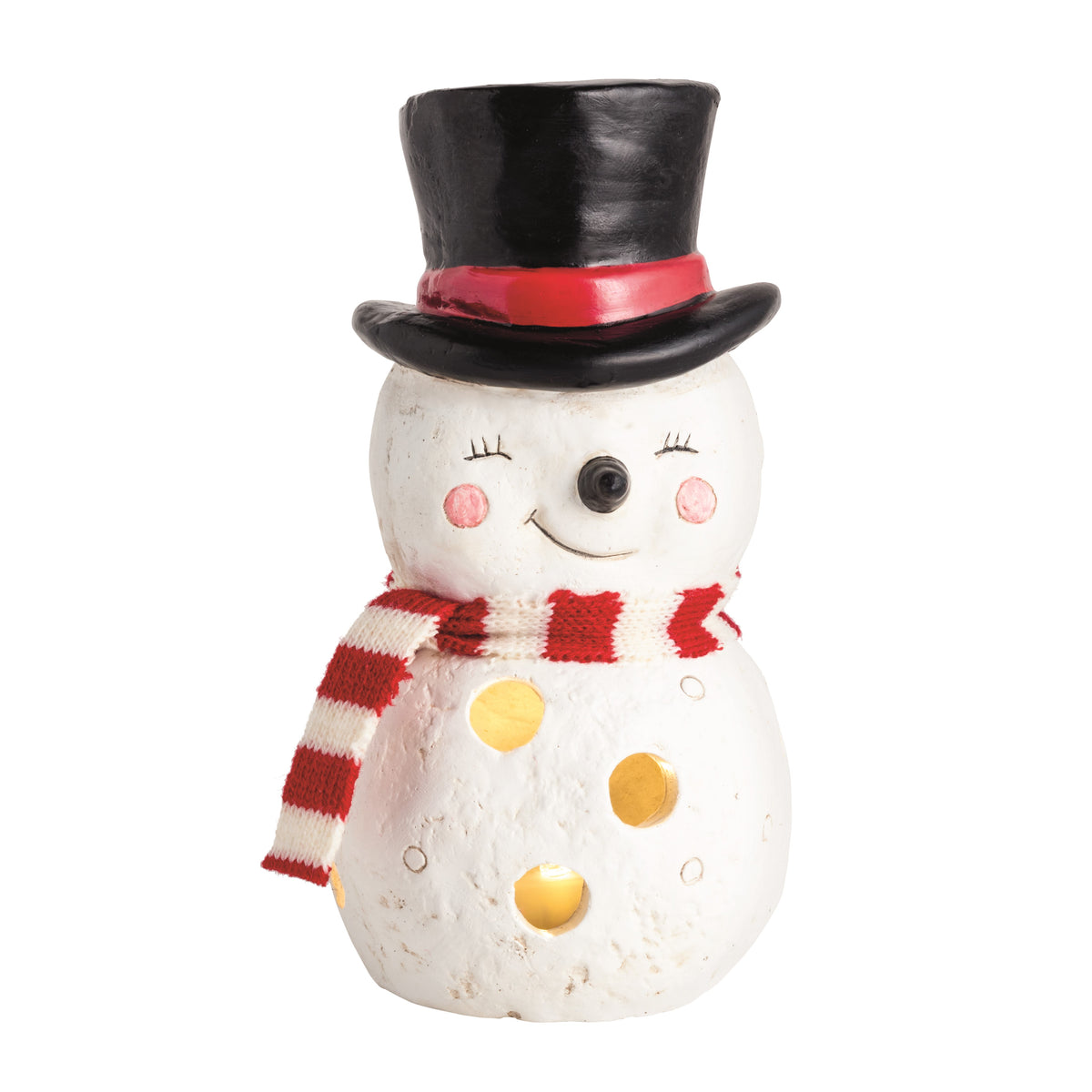 Med Mache Snowman Luminarie