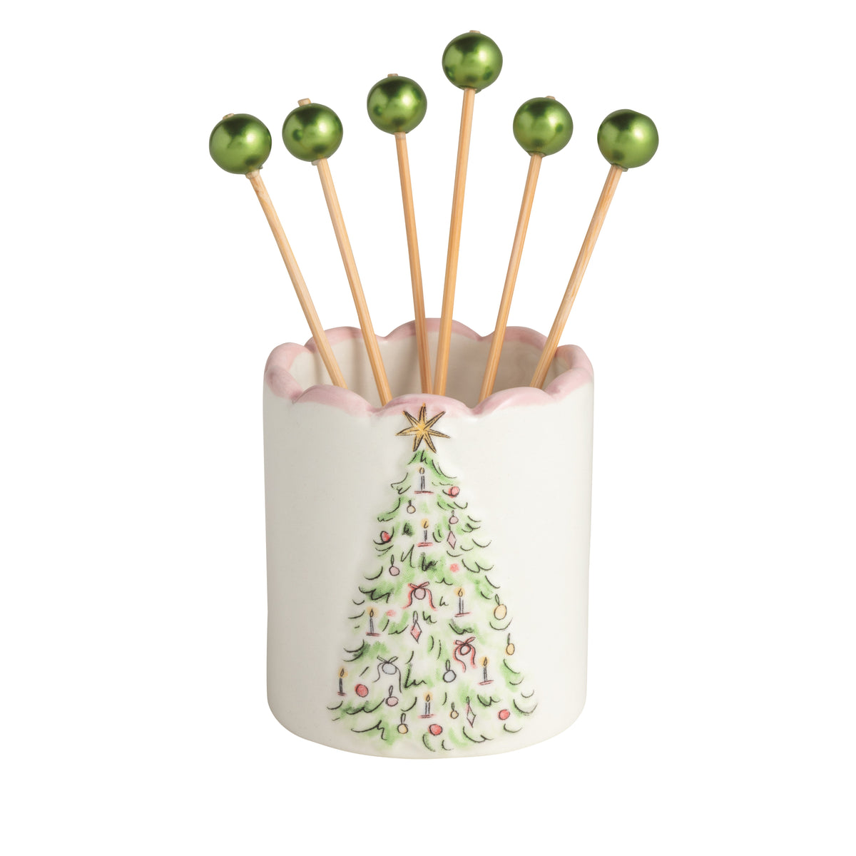 Tree Toothpick Caddy Set