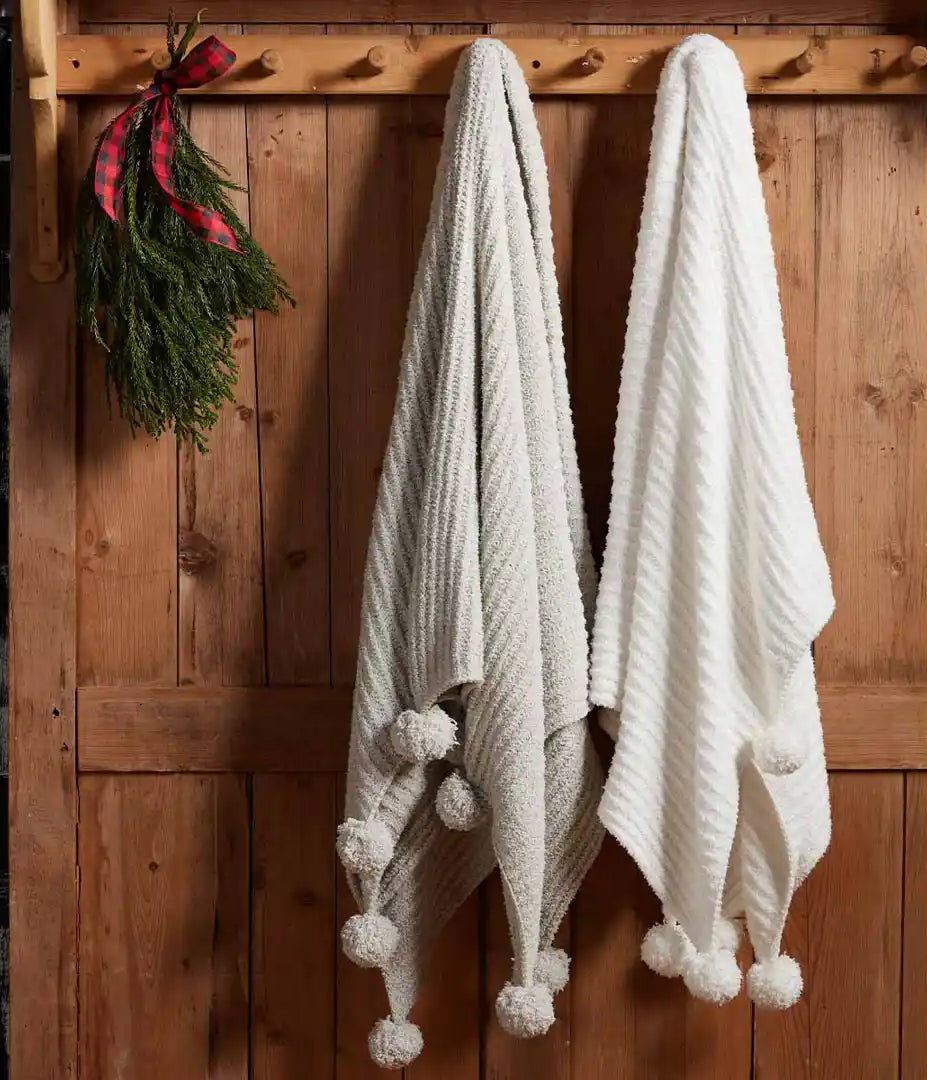 Chenille 50" by 60" Throw Blanket - 2 Colors Available