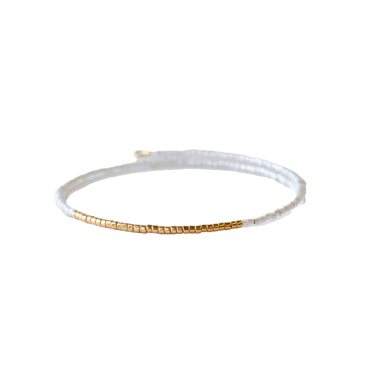 Norah Bangle-Pearl | Beaded Bracelet | Delicate Jewelry