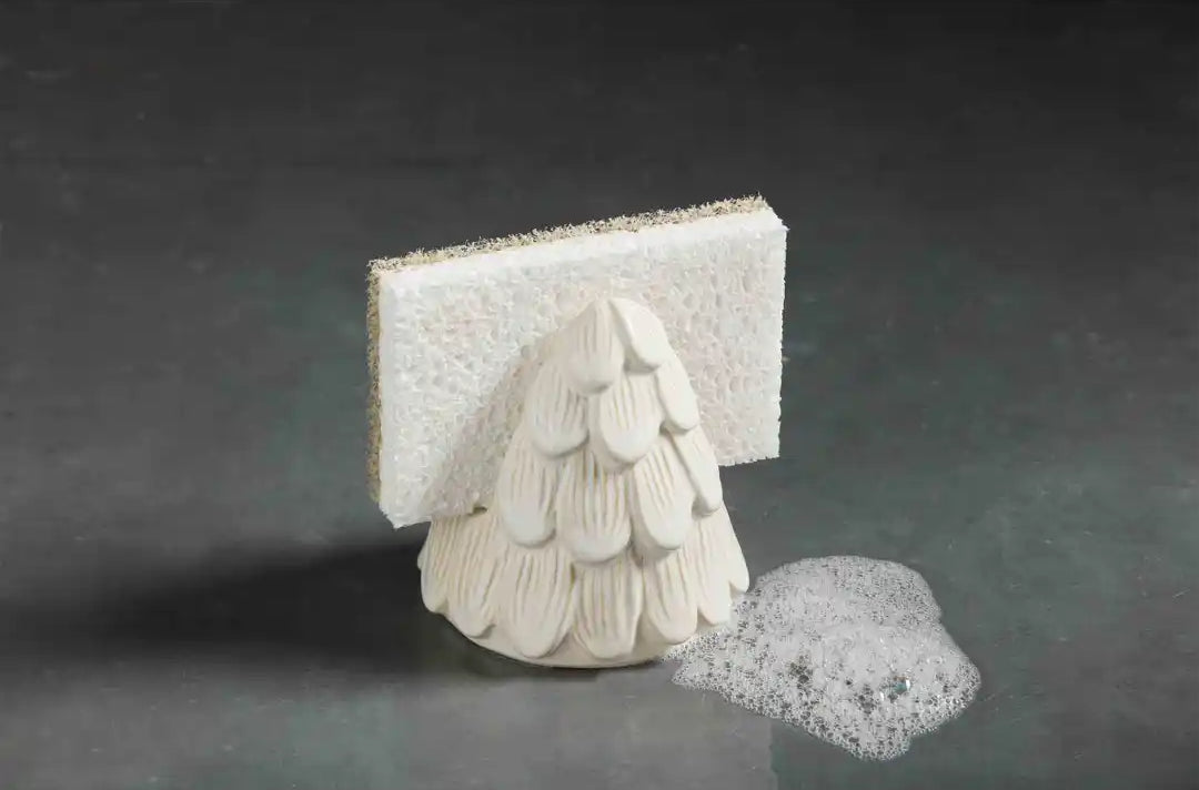 White Christmas Tree Sponge Holder
