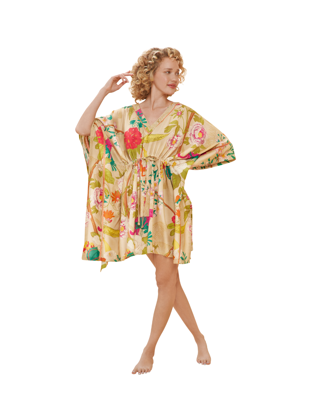 Beach Cover Up - Tropical Flora & Fauna, Coconut