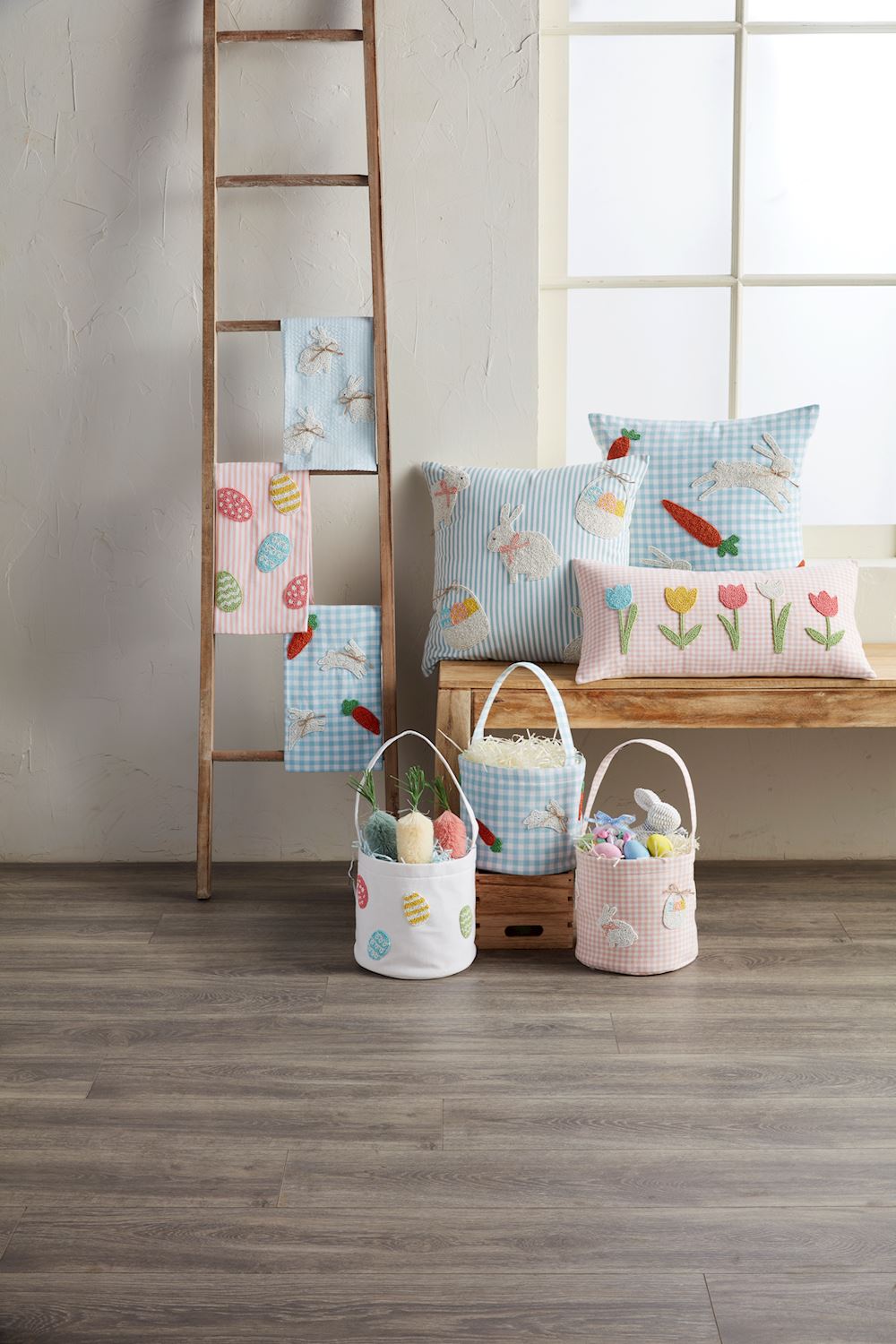 Bunny & Carrot Beaded Towel