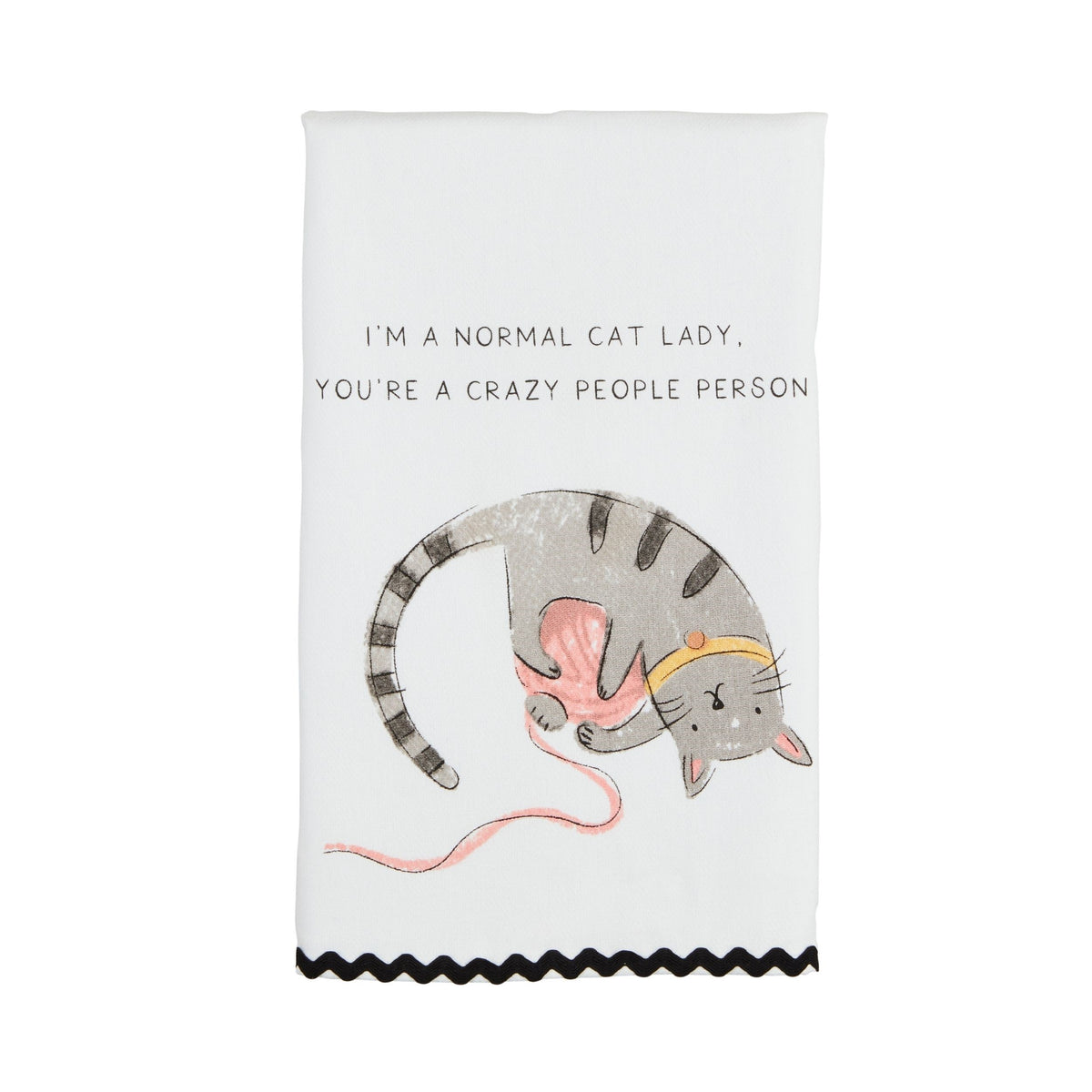 Normal Cat Ric Rac Towel