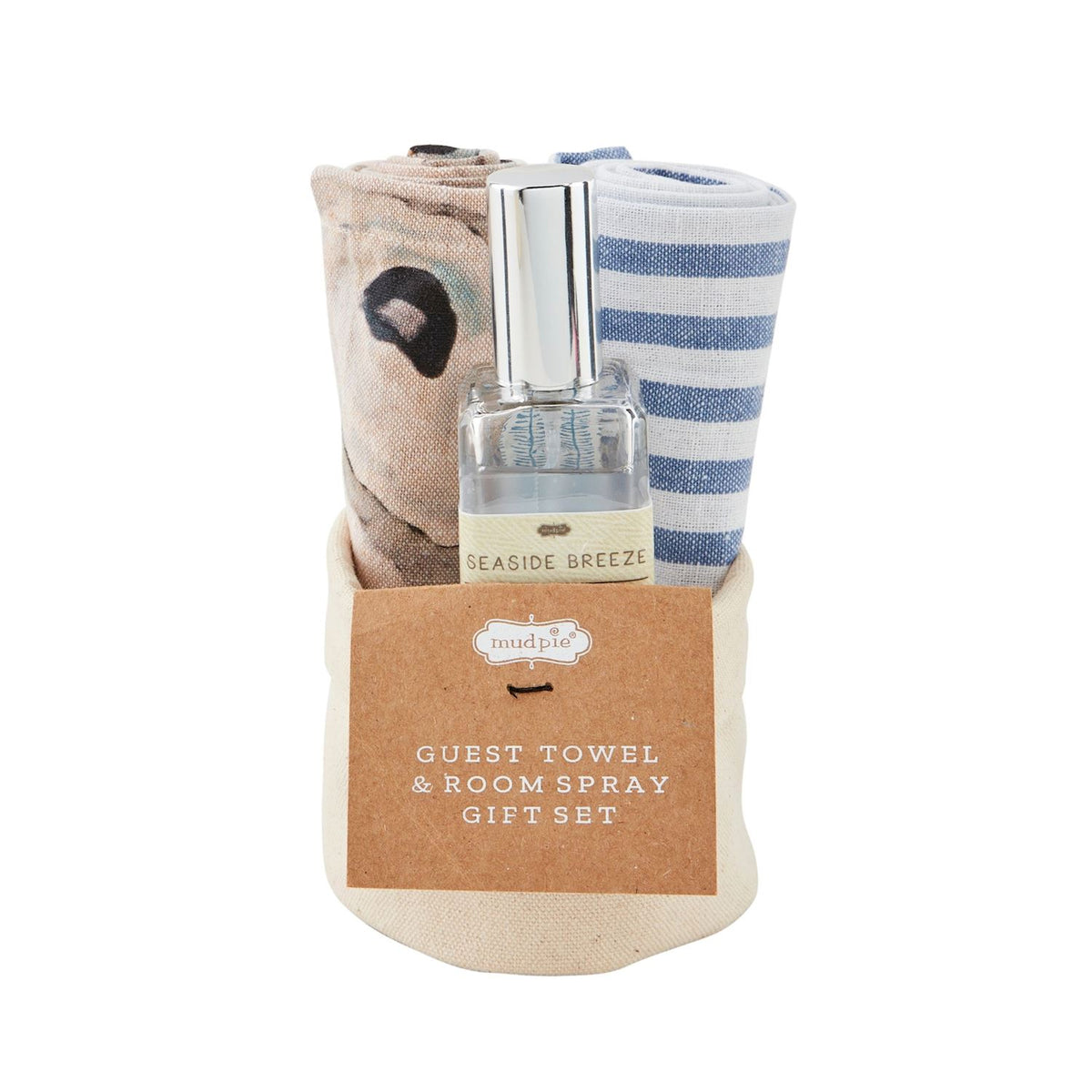 Oyster Seaside Guest Towel & Room Spray Gift Set