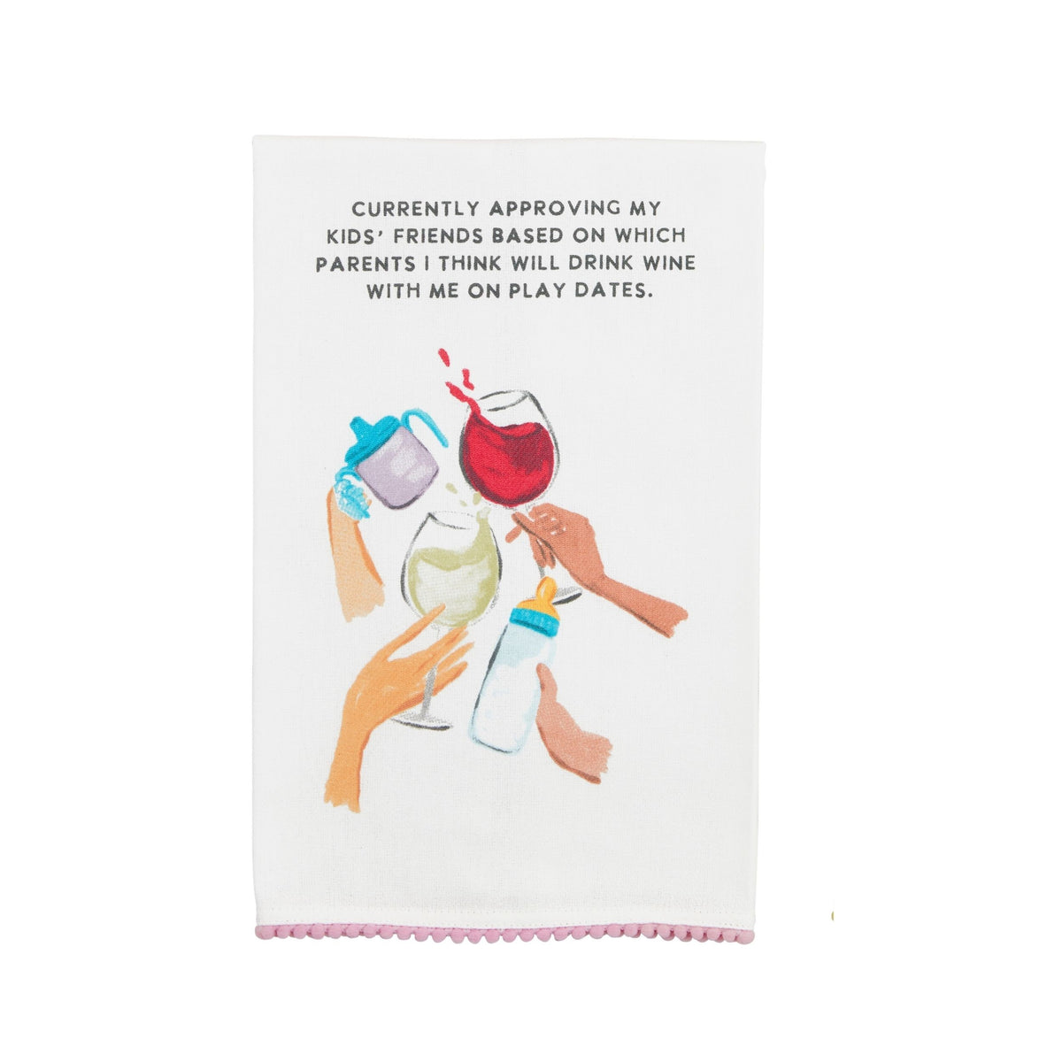 Wine Funny Mom Towel