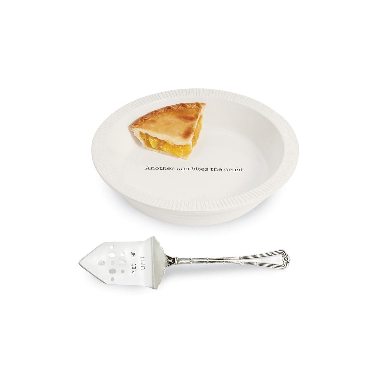 Another One Bites The Crust Pie Plate & Server Set