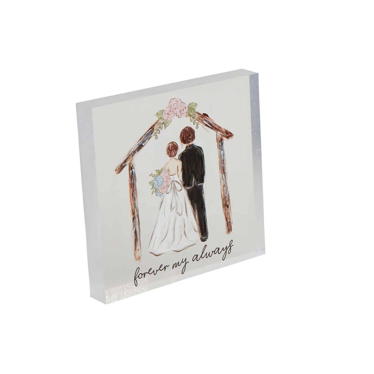 Forever Acrylic Wedding Plaque
