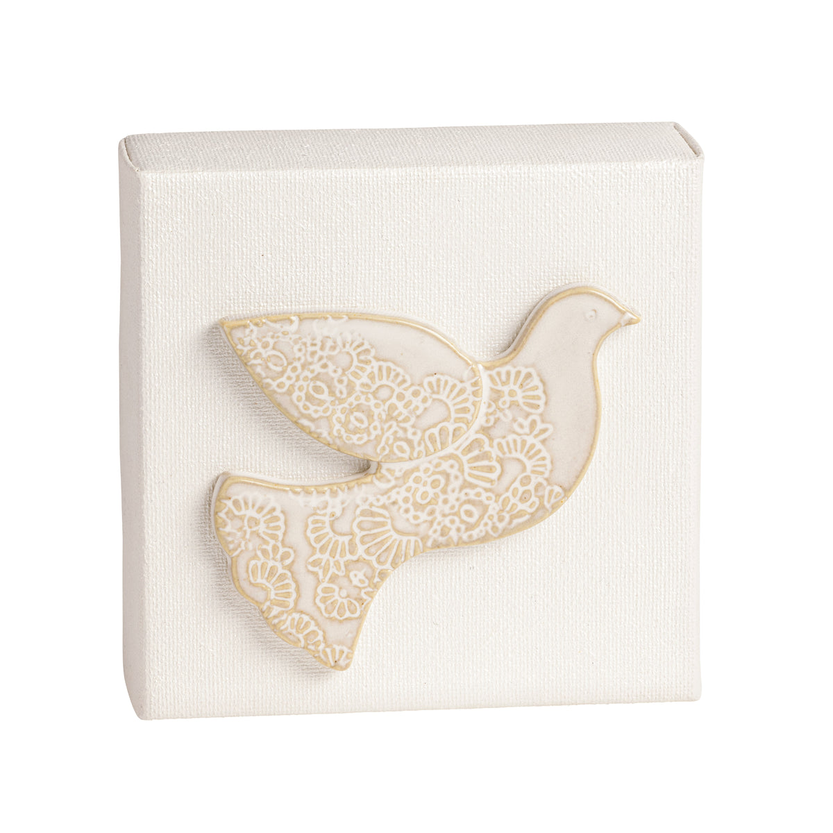 Turtle Dove Canvas Plaque