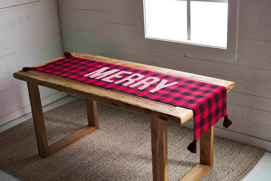 Buffalo Check  "Merry" Table Runner