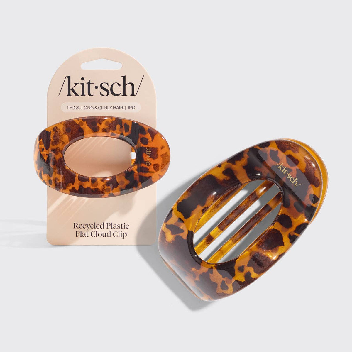 Recycled Plastic Large Flat Cloud Clip - Tort