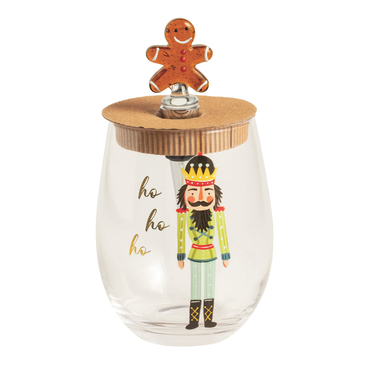 Gingerbread Wine Glass Set