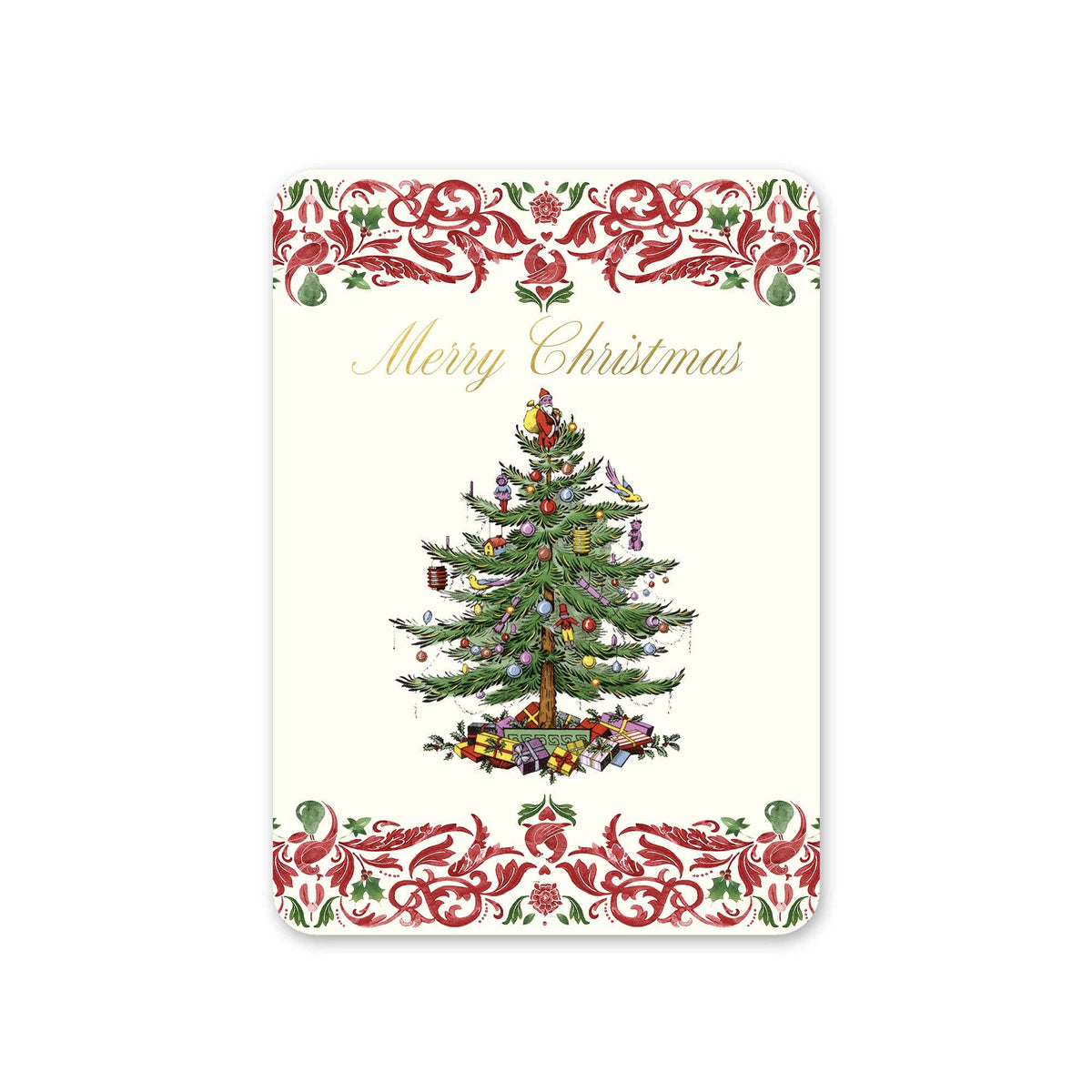 Spode Christmas Tree Yuletide Artisan Note Card Set