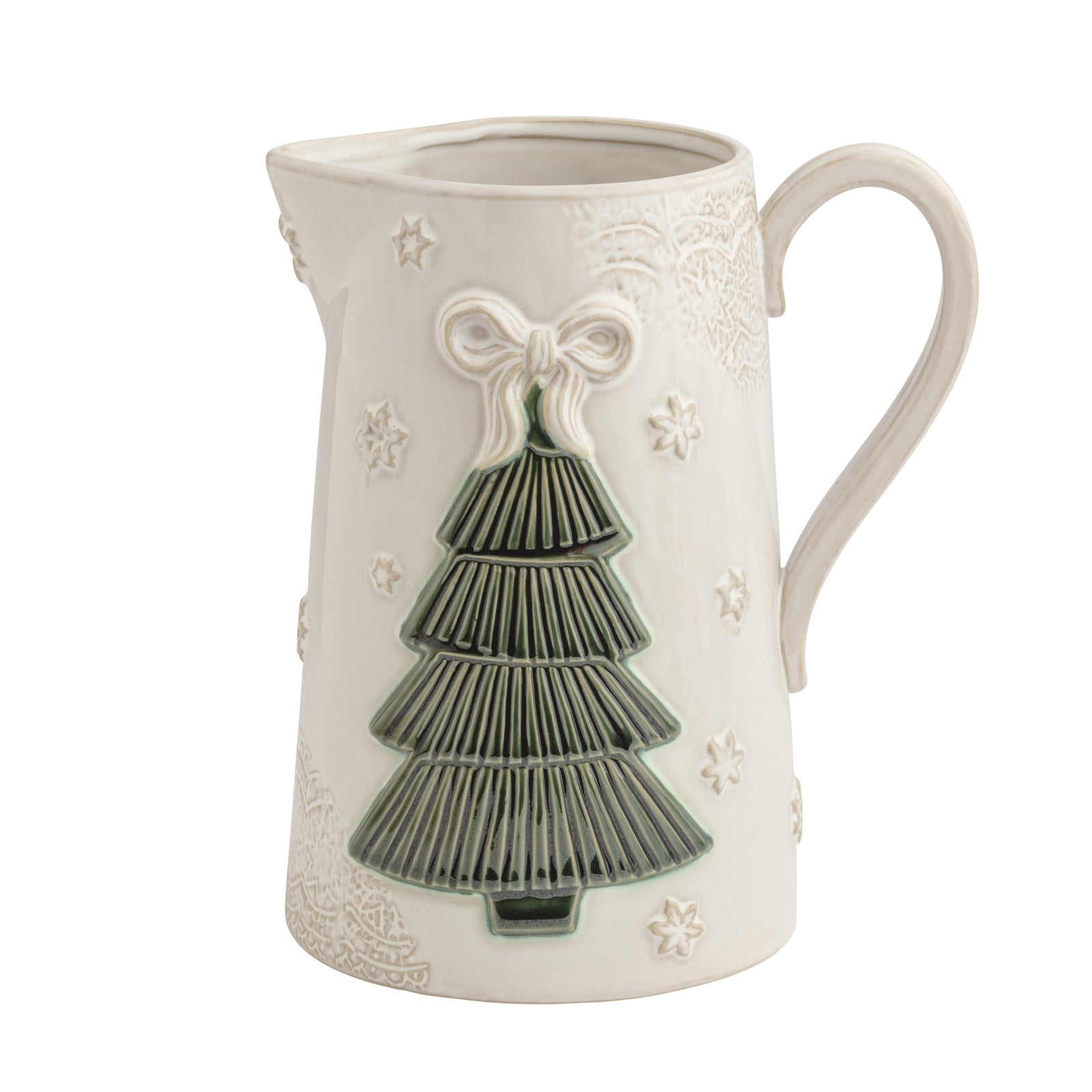 Pressed Lace Tree Pitcher