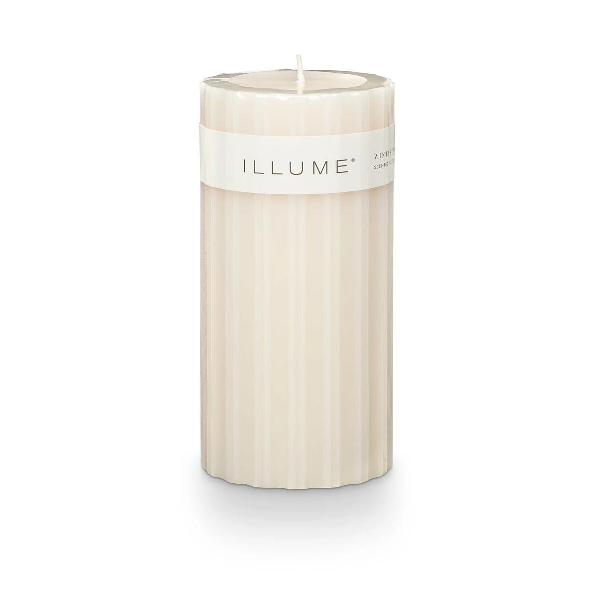 Winter White Fragrance 6" Pillar Candle