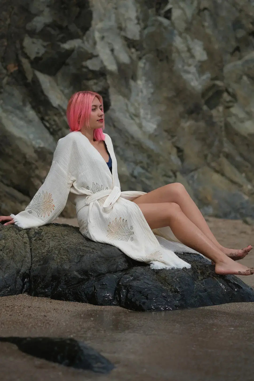 %100 Cotton Boho Kaftan/Kimono/Bathrobe