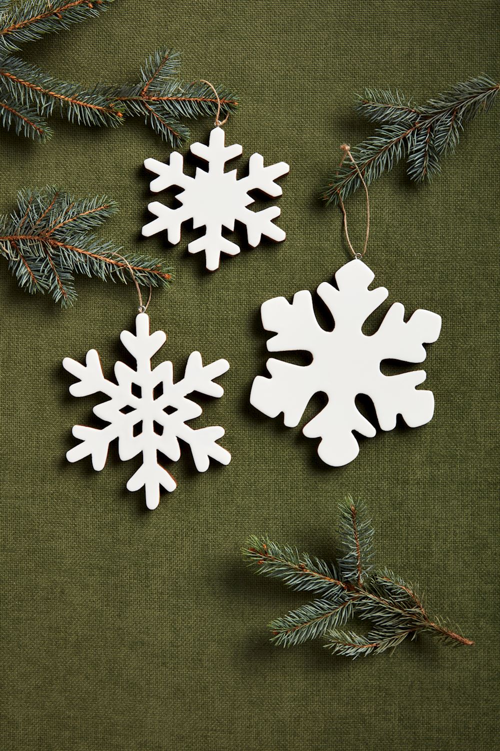 Enamel Snowflake Ornament - 3 Sizes