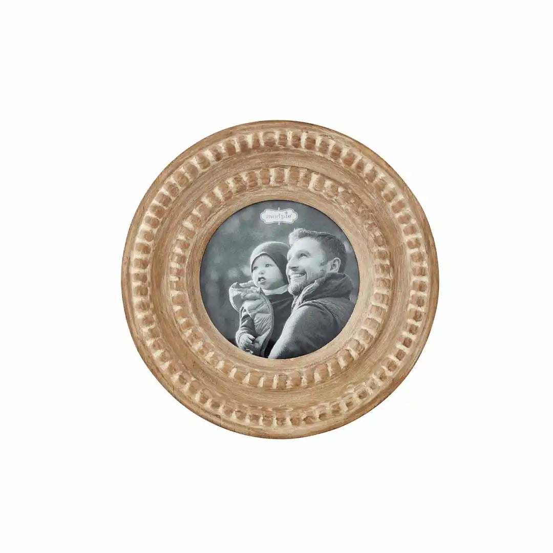 Small Reclaimed Mango Wood Beaded Picture Frame - 3 Shapes/Sizes Available