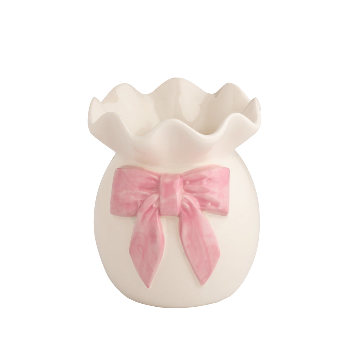 Big Bow Val Ruffle Bud Vase