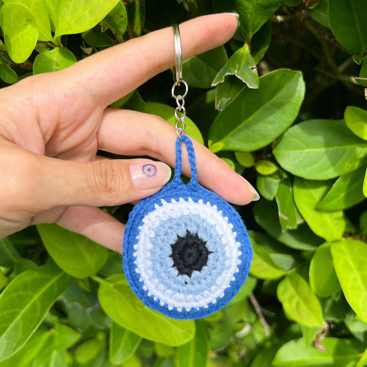 Macrame Keychain, Evil Eye Keychain, Handmade Keychain