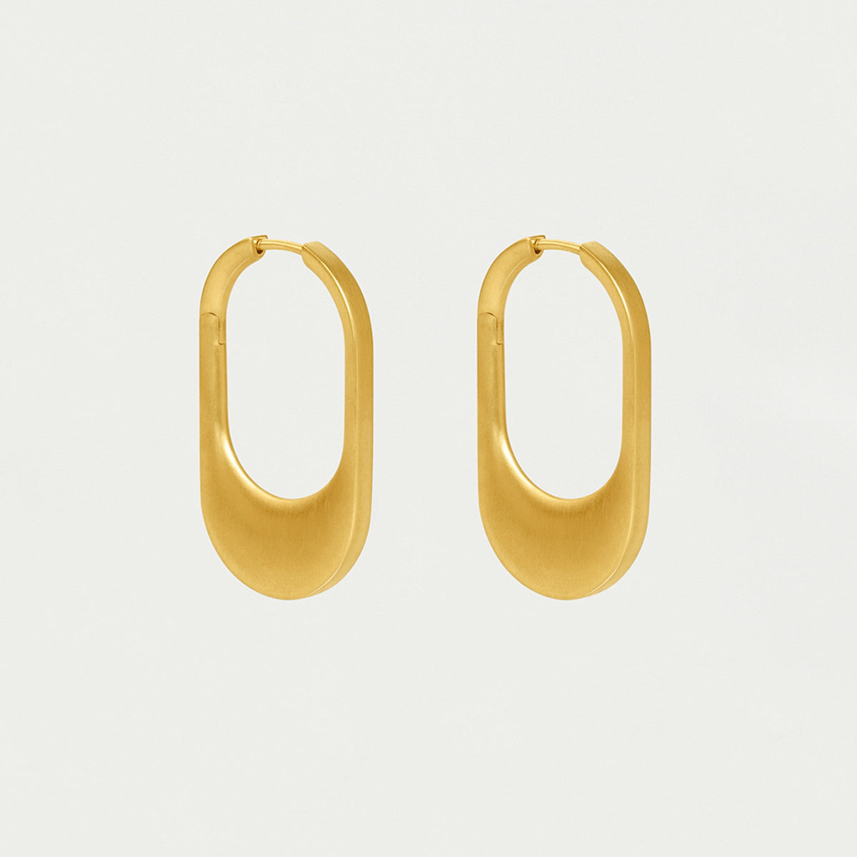 Crosby Hinged Huggie Hoops - Gold