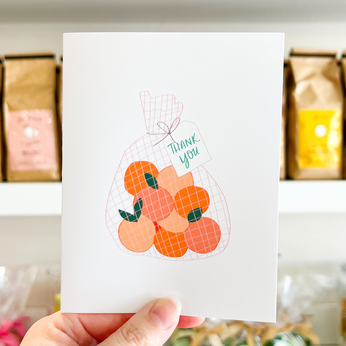 Thank You Card - Oranges