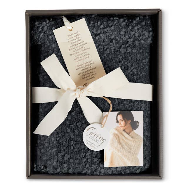 Giving Shawl - Charcoal