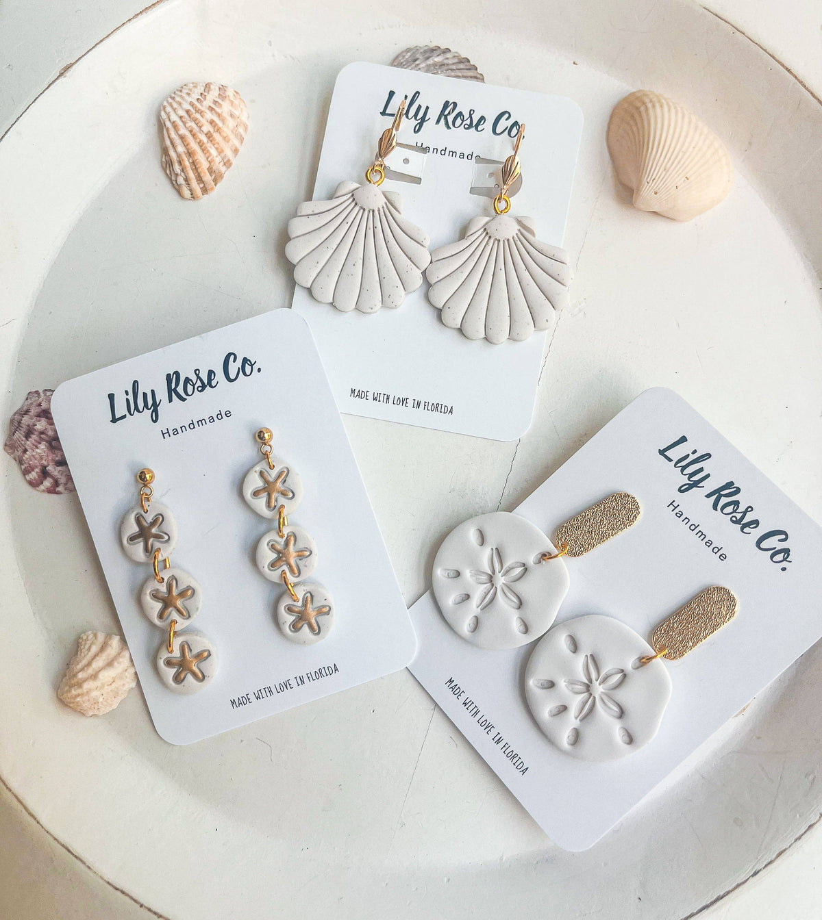 Sand color Shell Earrings