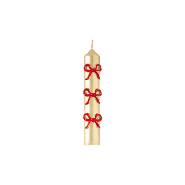 Christmas Bow Mini Taper Candle