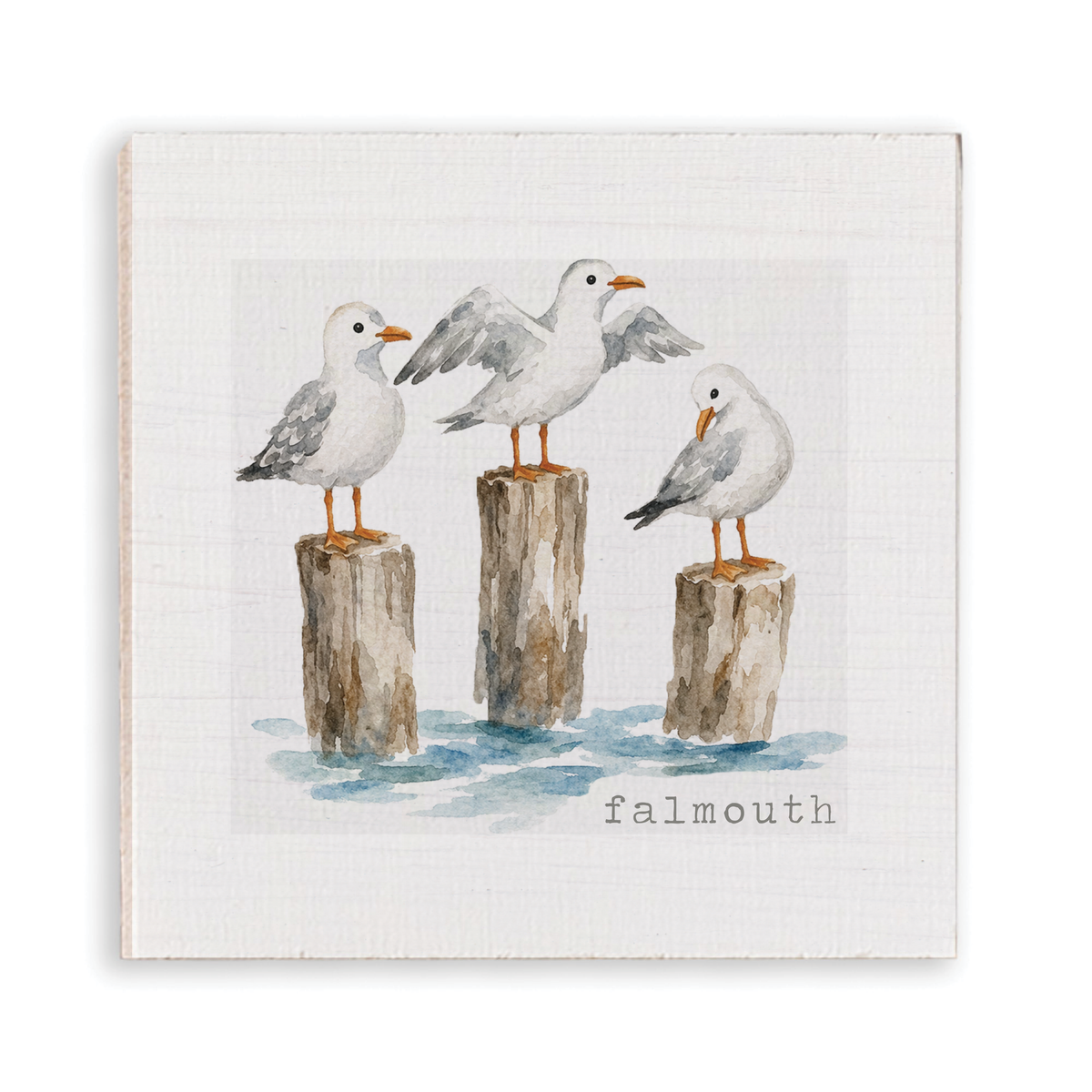 Gull Trio Personalized Magnet | Coastal Fridge Magnet