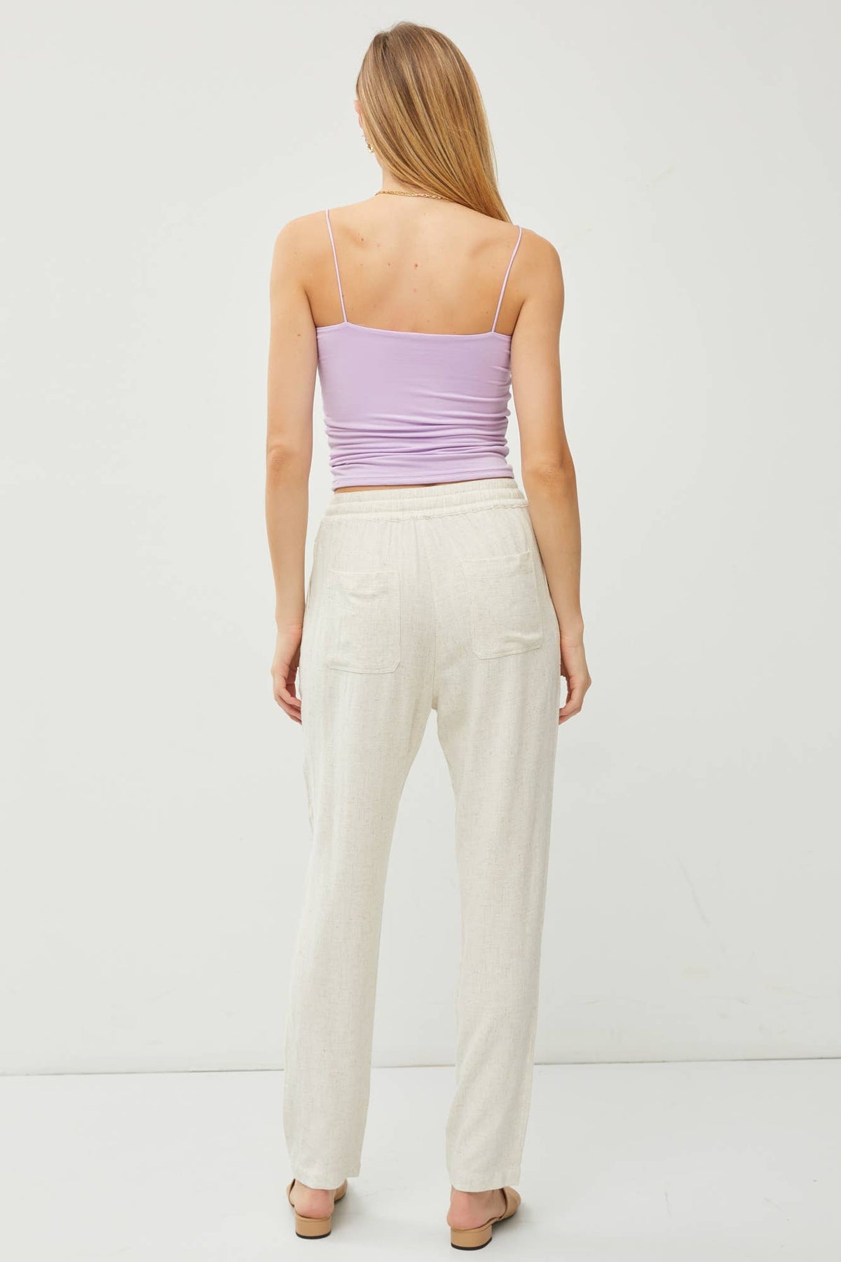 LINEN DRAWSTRING JOGGERS