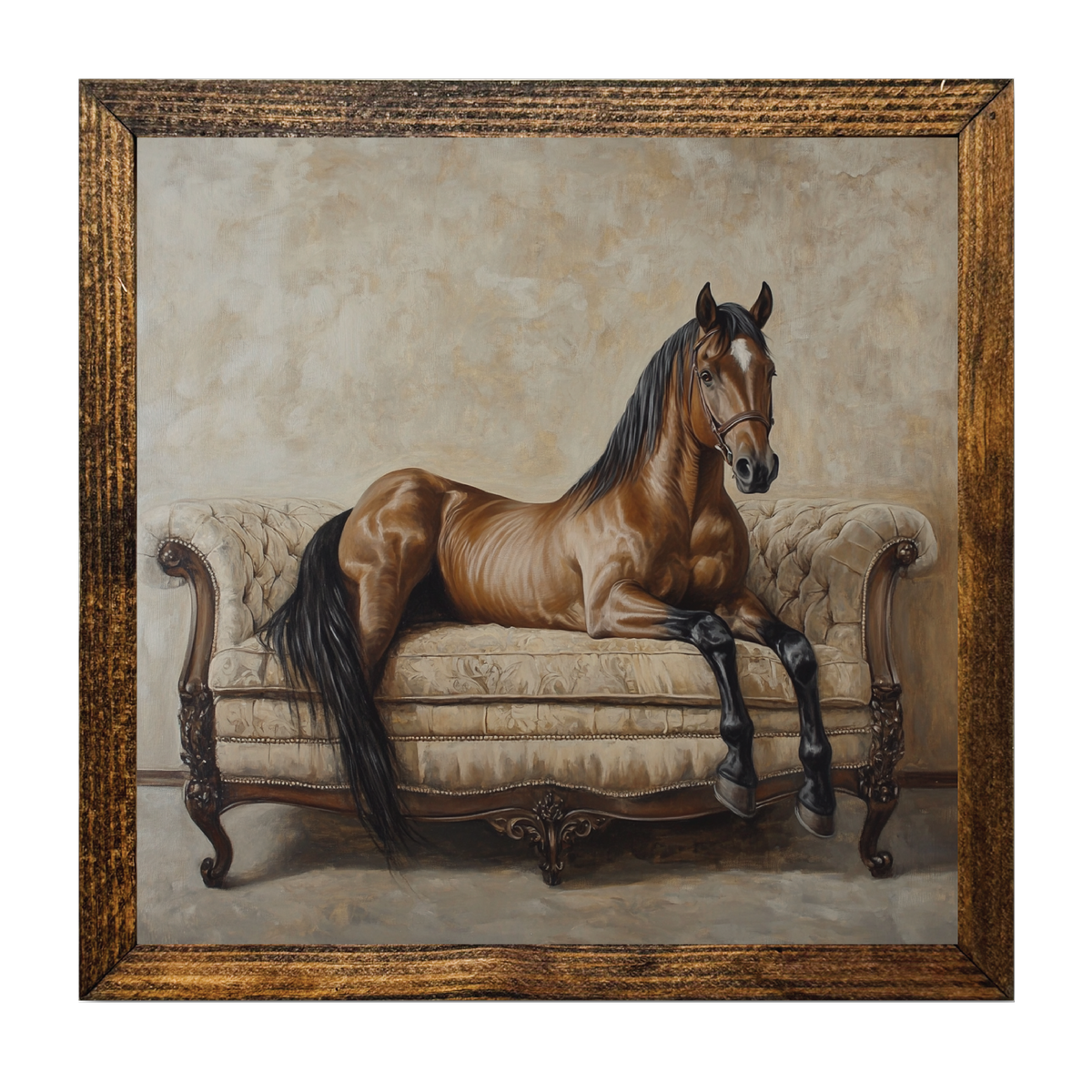 ARTISTIC SERIES TIMBERLAND-BIG HORSE ON A COUCH