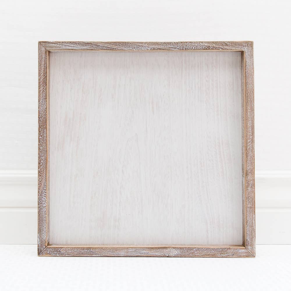 12x12 wood framed blank sign w/removeable insert DIY