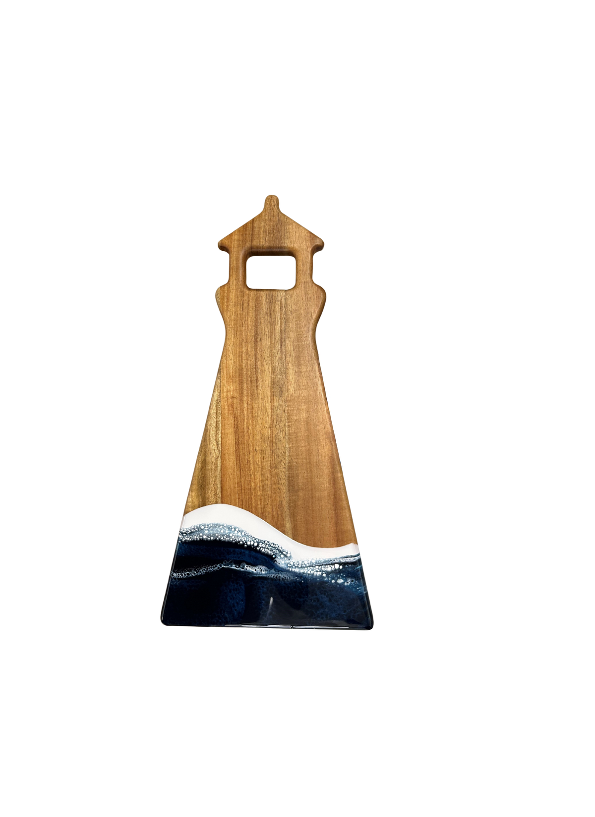 Light House Shaped Acacia Resin Board