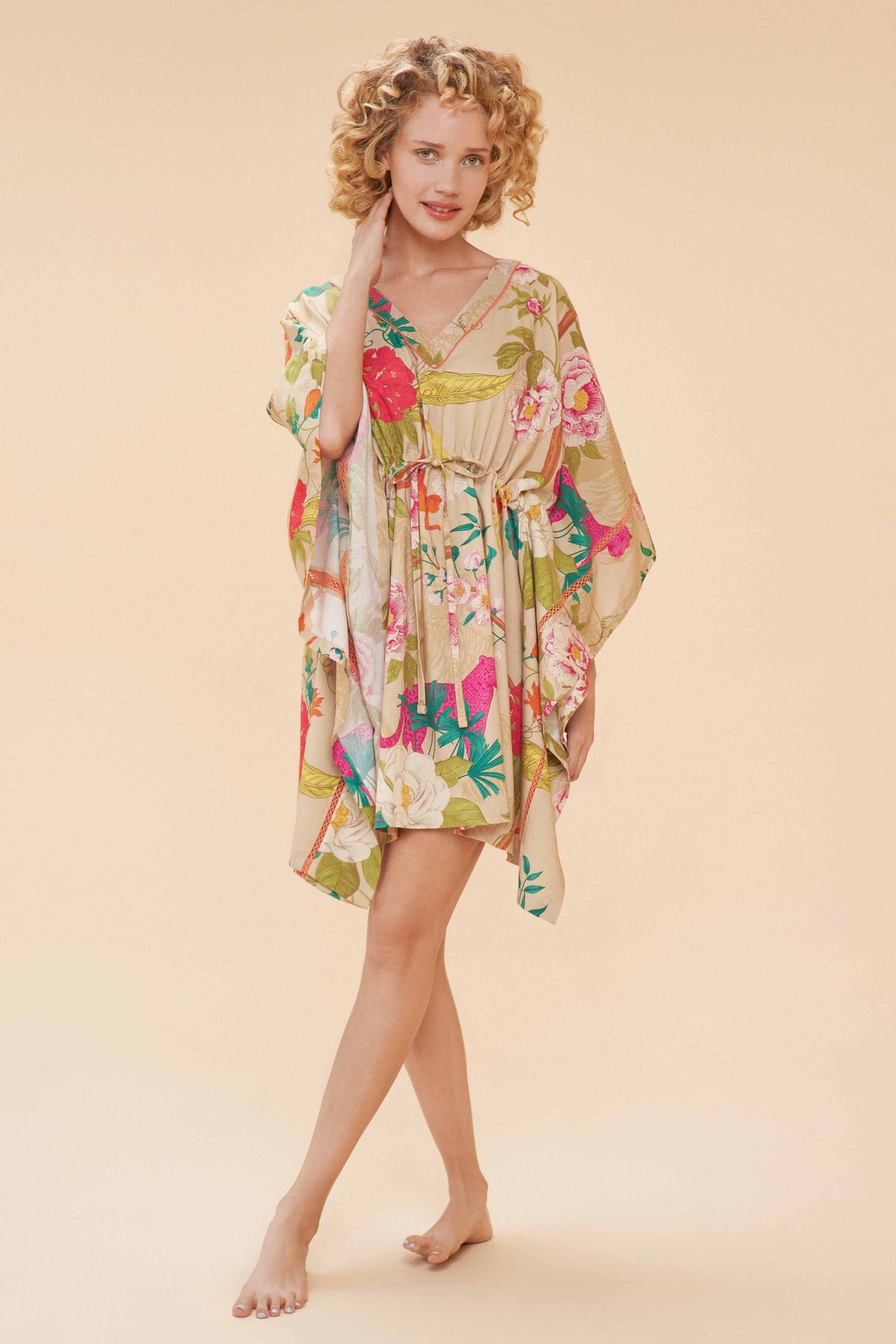Beach Cover Up - Tropical Flora & Fauna, Coconut