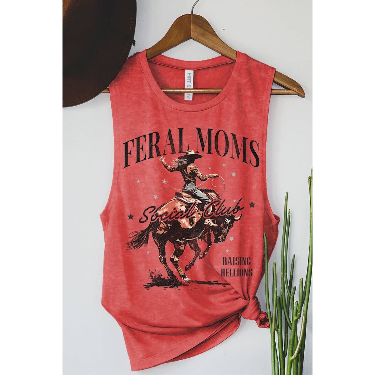 FERAL MOMS SOCIAL CLUB MINERAL GRAPHIC TANK TOP