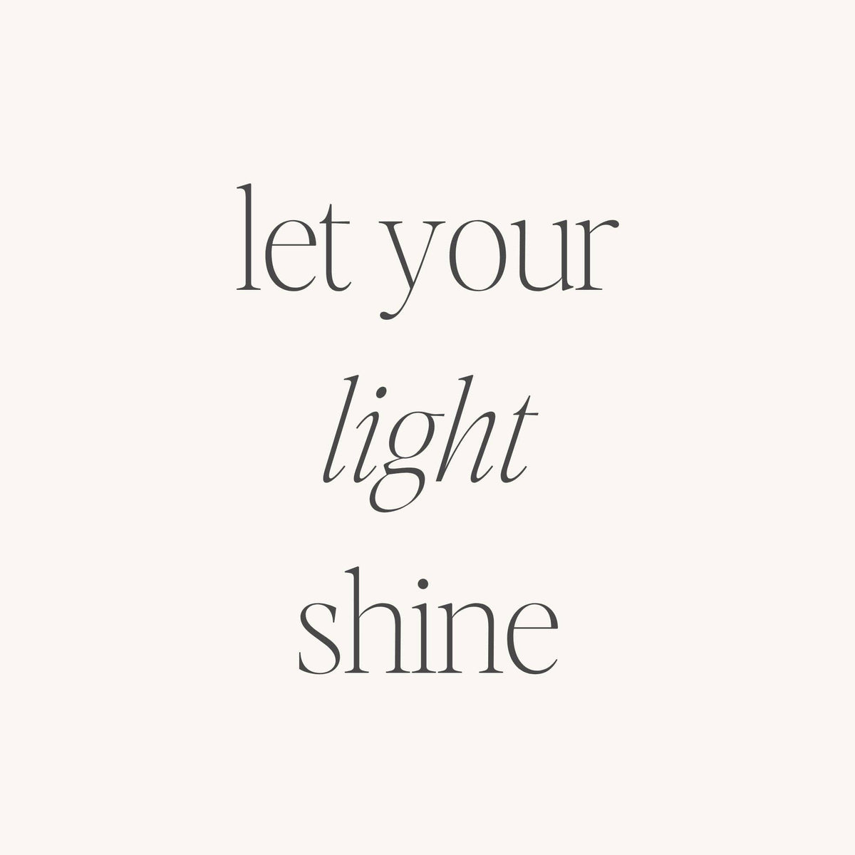 Let Your Light Shine - inspirational mantraband® bracelet