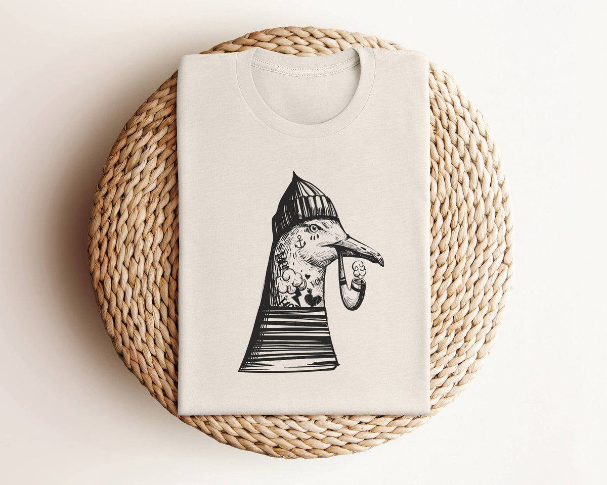 NAUTICAL TATTOO SEA GULL Graphic Tee