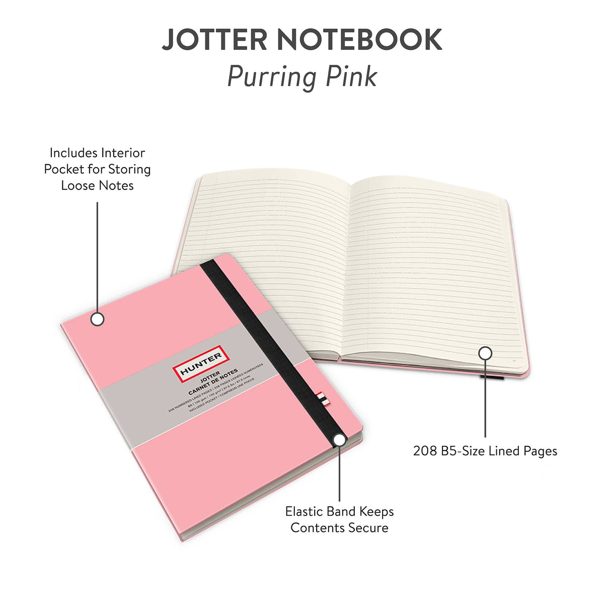 Jotter Purring Pink (Lined) Hunter