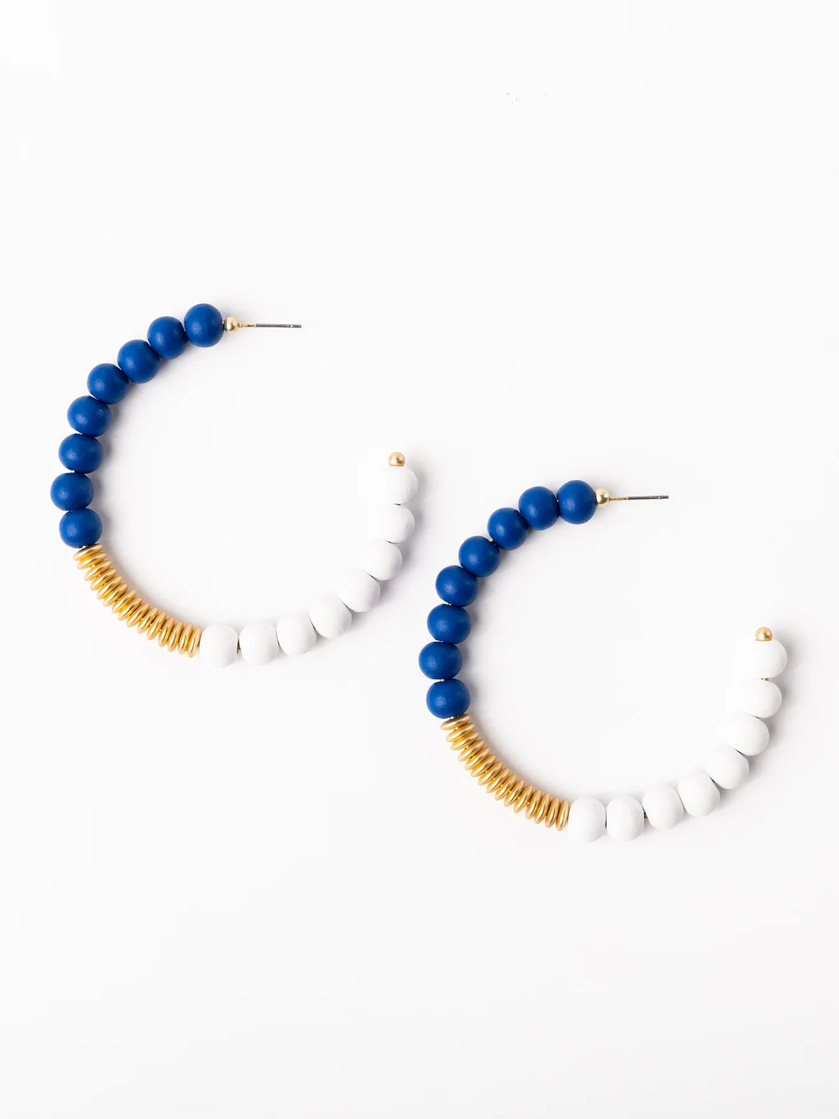 Kelly Earrings | Blue + White