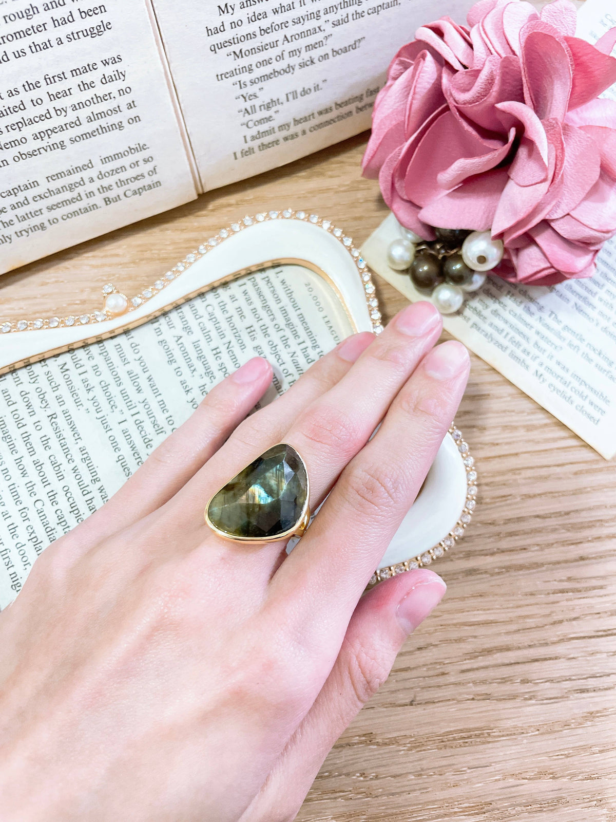 Labradorite Statement Ring - GP