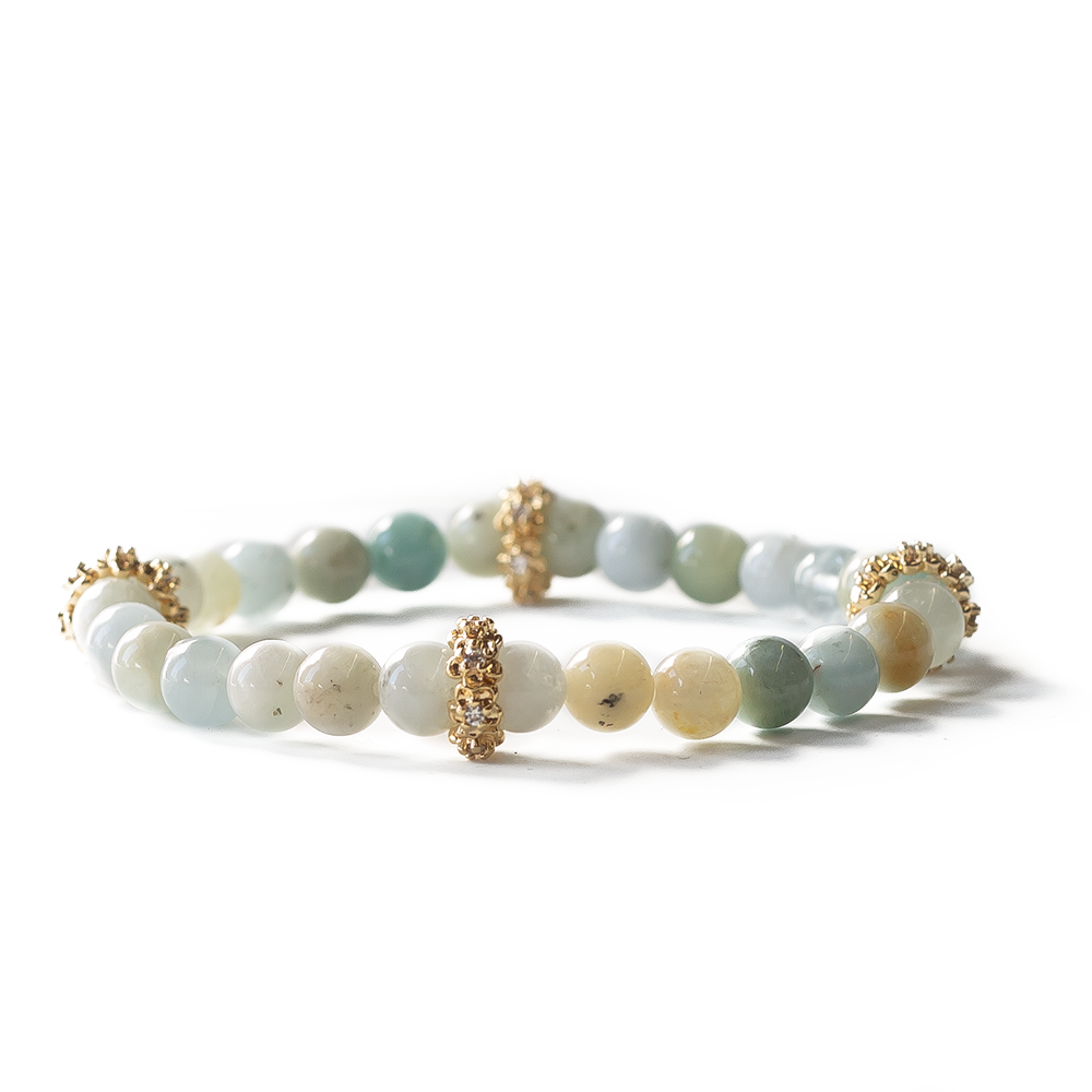 Gemstone Bracelet-6mm-Aquamarine