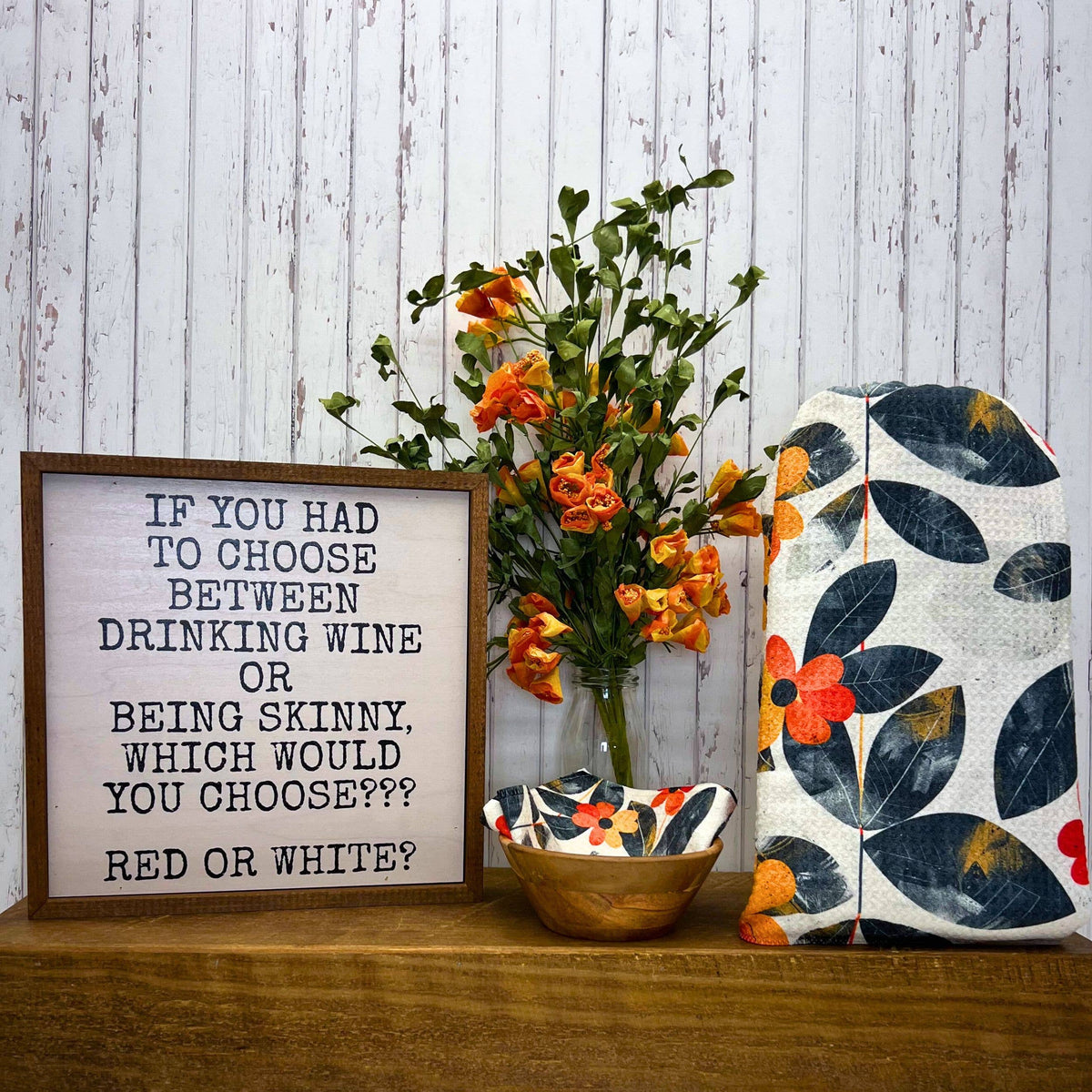 Choose Between Drinking or Being Skinny Christmas Gifts Sign